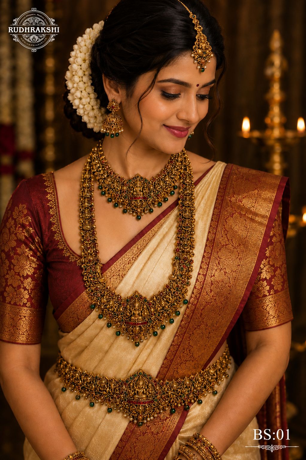 Traditional Temple Jewellery Set - BS:01