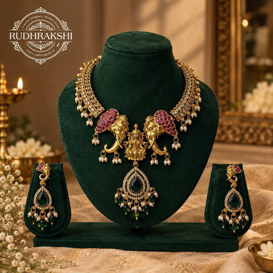 Elegant Designer Necklace & Earrings Set - BM:02