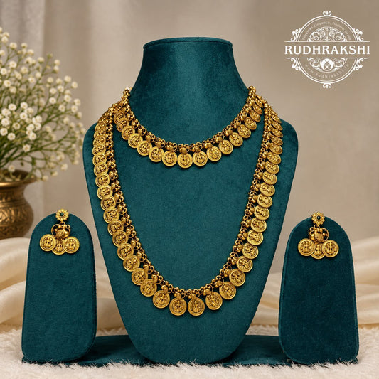 Traditional Coin Jewellery Set – Lakshmi Coin Collection BM:06
