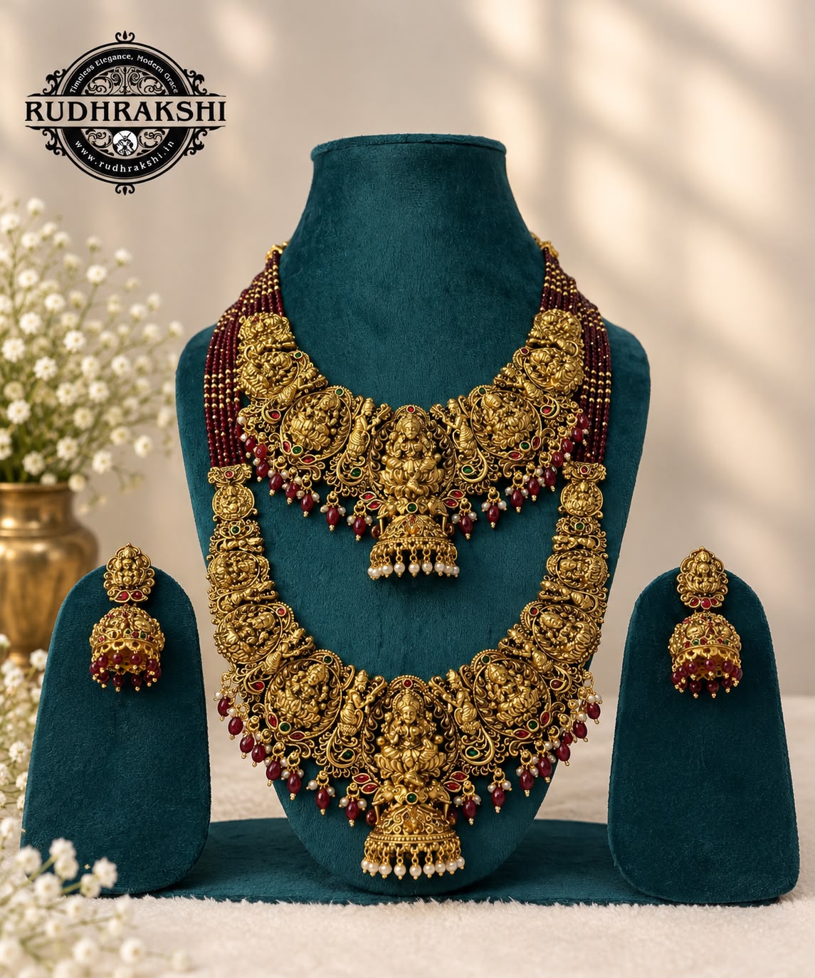 Temple Jewellery Bridal Set – Grand Lakshmi Design BM:05